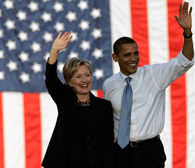 Image result for barack obama and hillary clinton