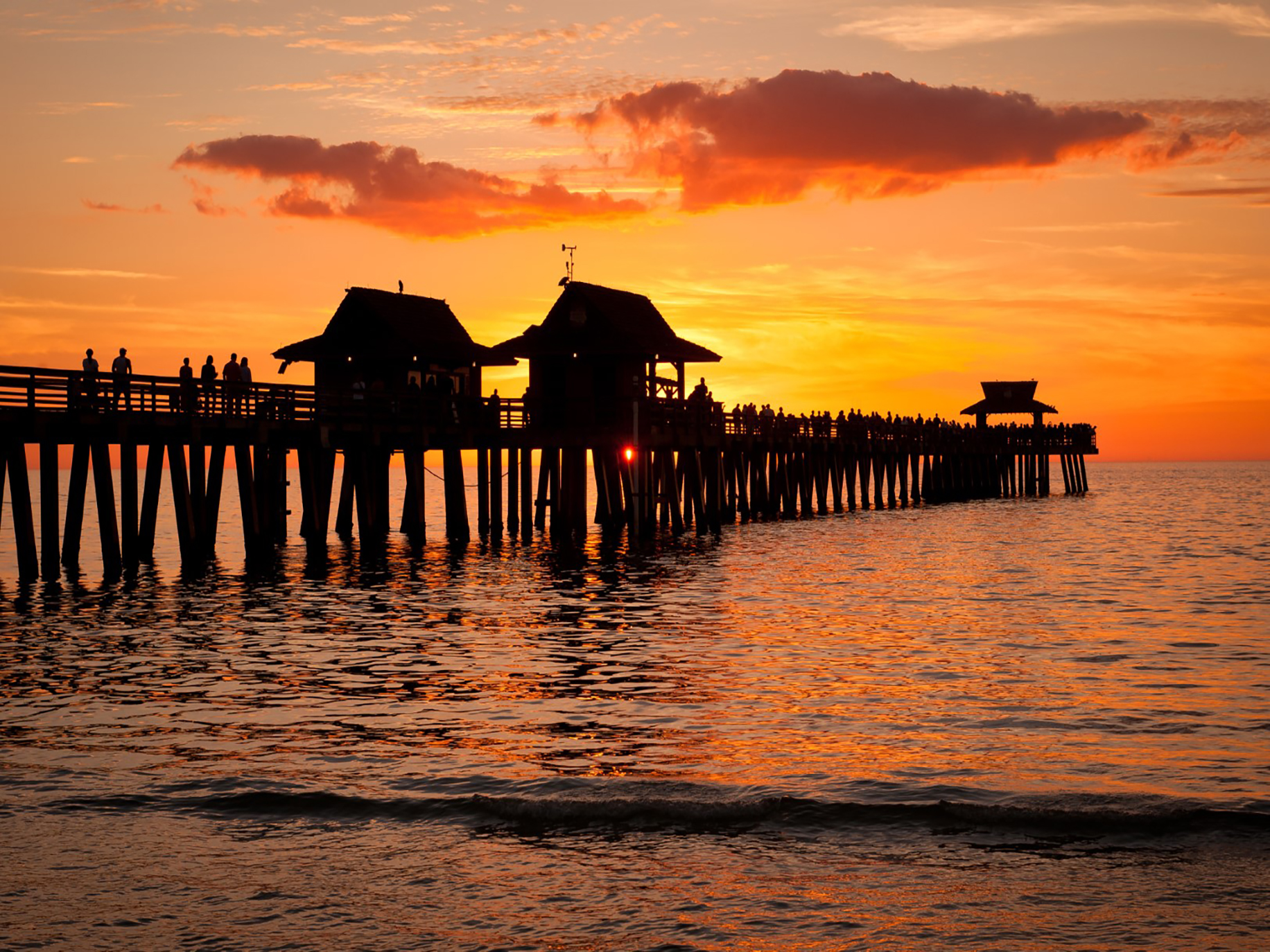 Sunset at Naples Pier