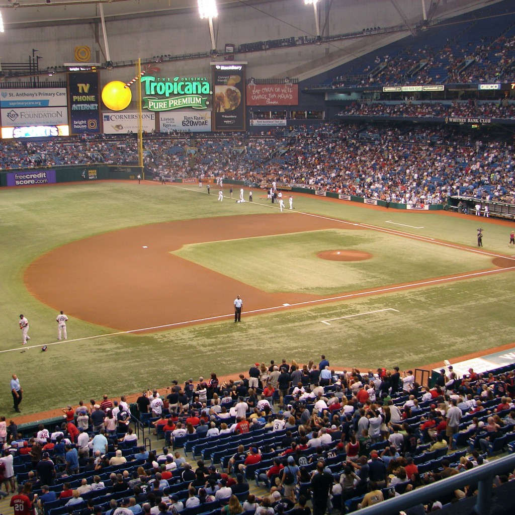 Tropicana Field Tampa Bay Rays Baseball Ballpark Stadium Spiral