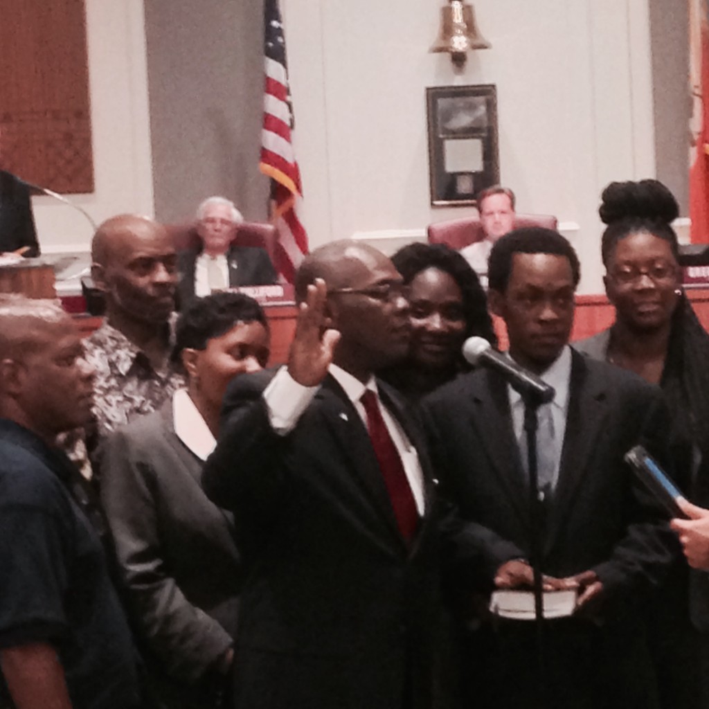 Reggie Gaffney sworn in