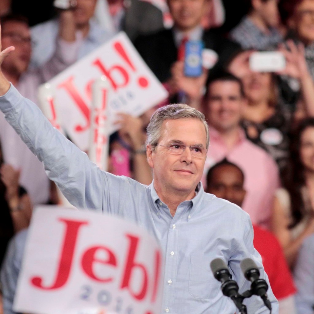 Republican U.S. presidential candidate and former Florida Governor Bush formally announces campaign for the 2016 Republican presidential nomination during kickoff rally in Miami