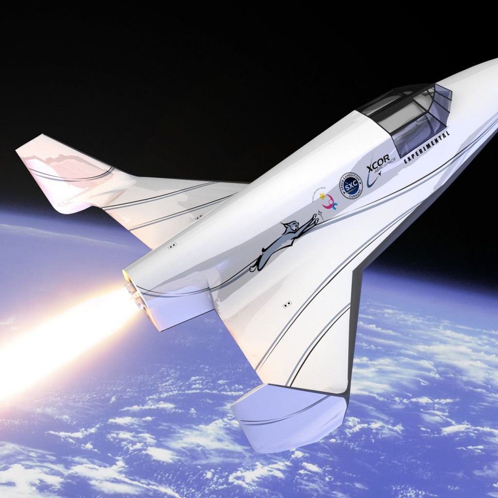 xcor-aerospace-lynx-spacecraft-launch-art