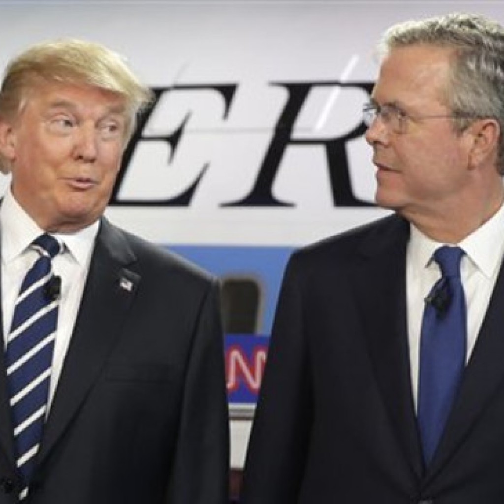 Jeb Bush, Donald Trump