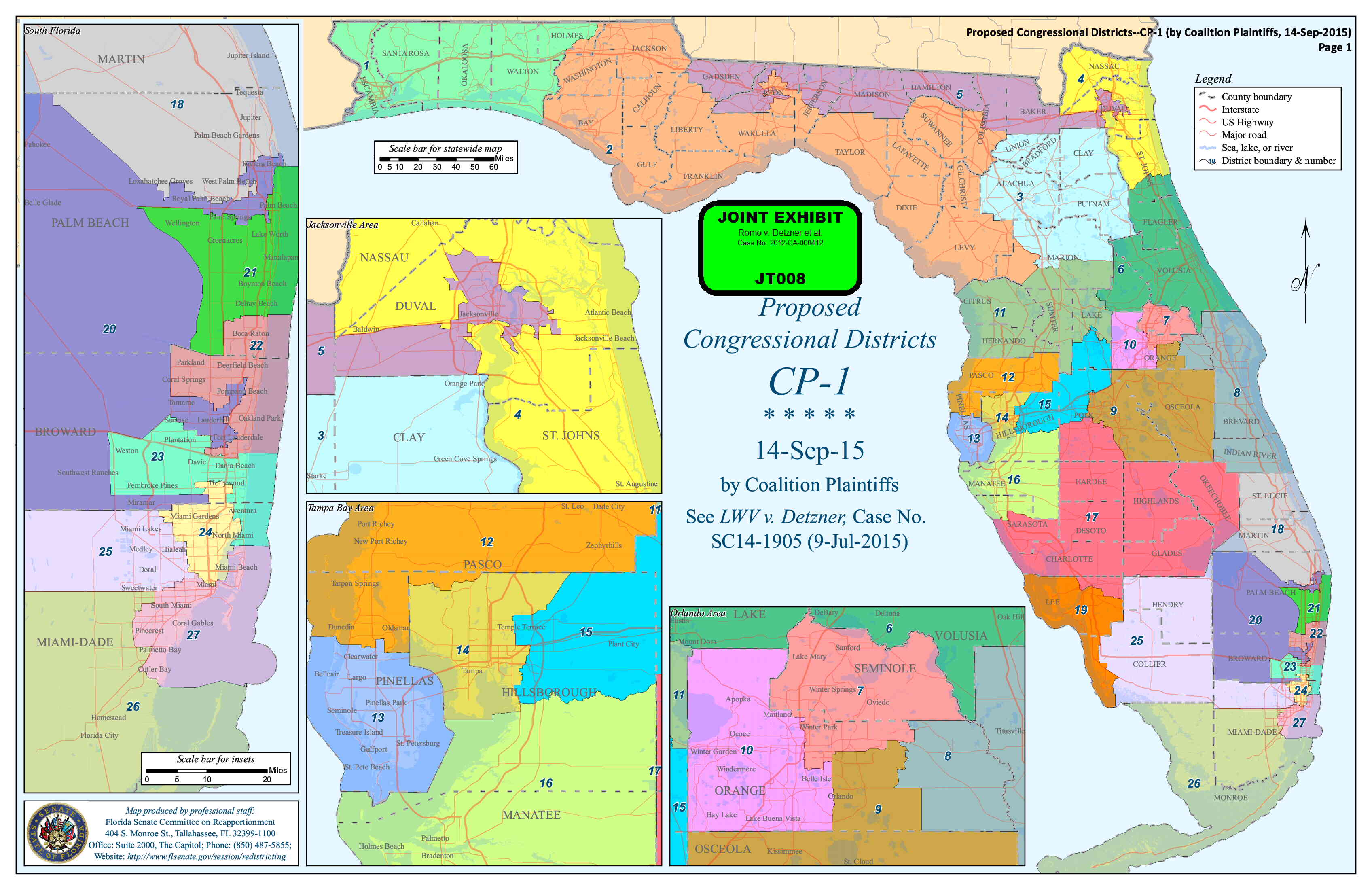 Congressional map adopted by Judge Terry Lewis