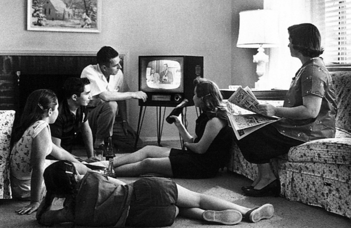 the-eye-of-faith-on-tv-vintage-photo-of-family-watching-television-1958 -  Florida Politics - Campaigns & Elections. Lobbying & Government.