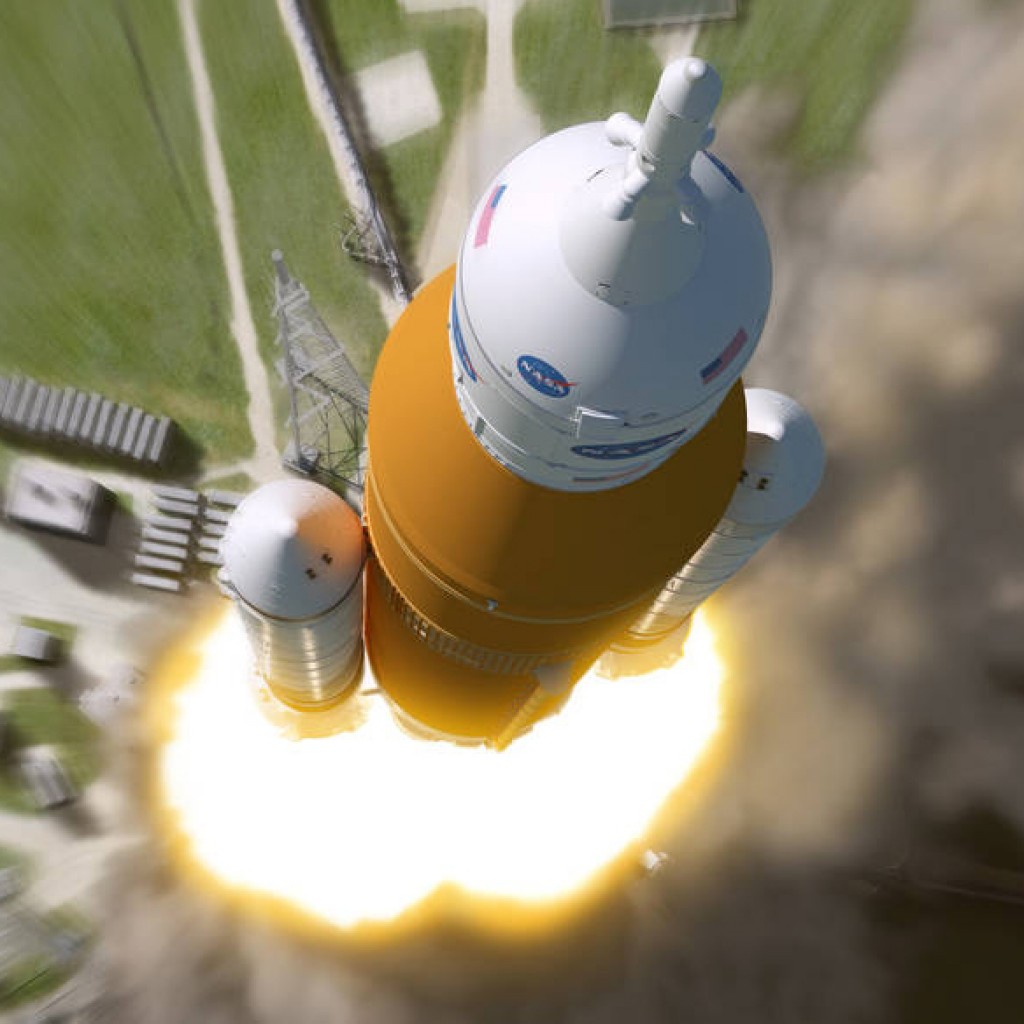 Space Launch System artist rendering