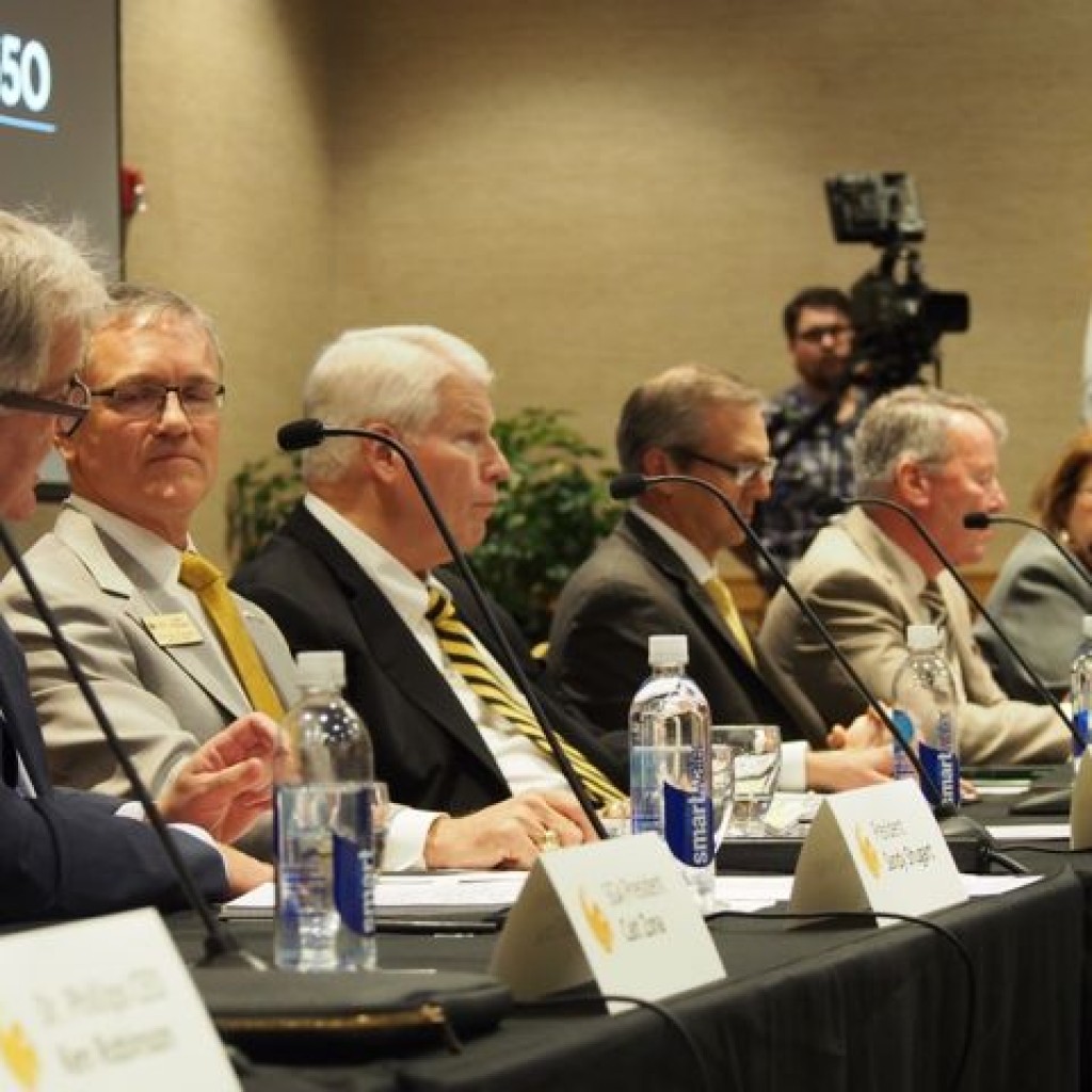 UCF President John Hitt and other UCF and Central Florida leaders