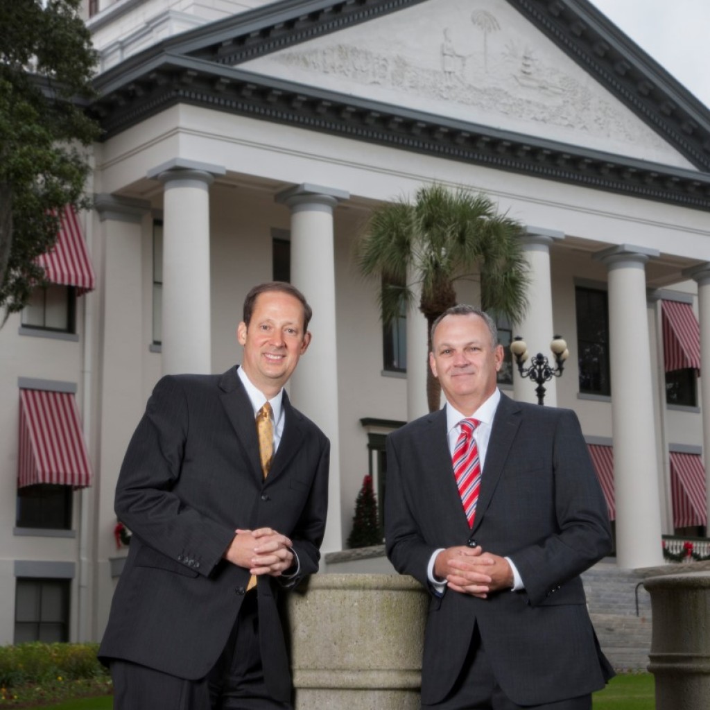 Senate president Joe Negron, left, and Speaker of the House designate Richard Corcoran