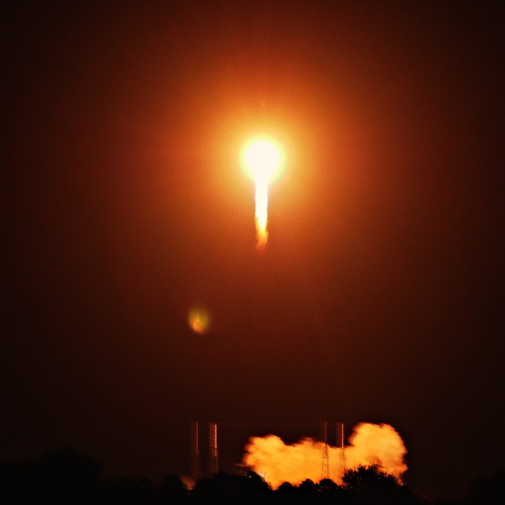 Atlas V rocket carrying Orbital ATK capsule