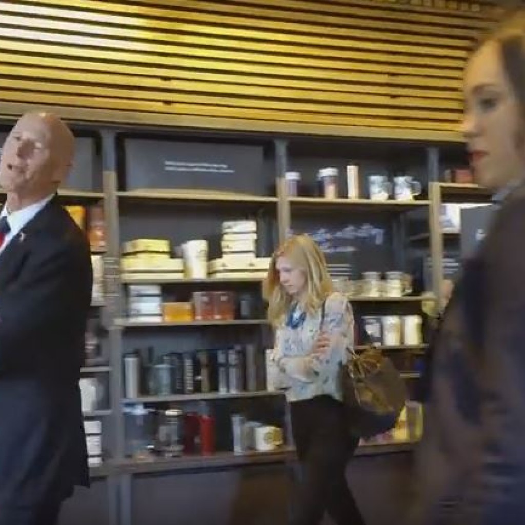 Rick Scott harassed and Starbucks