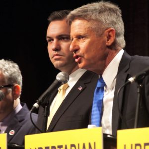Gary Johnson makes his case, at his own risk.