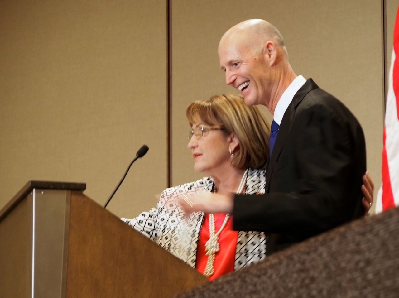 Teresa Jacobs and Rick Scott