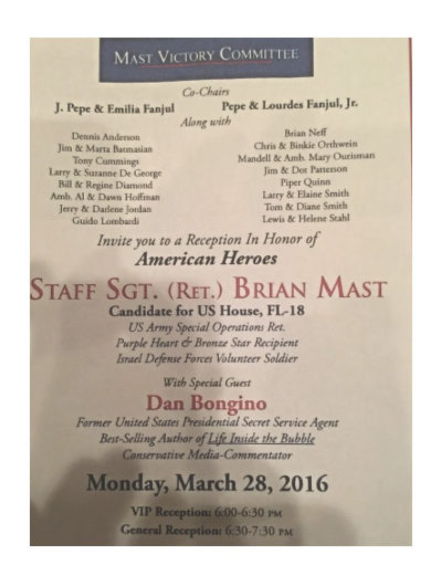 Fanjul Fundraiser for Brian Mast 3.28.2016