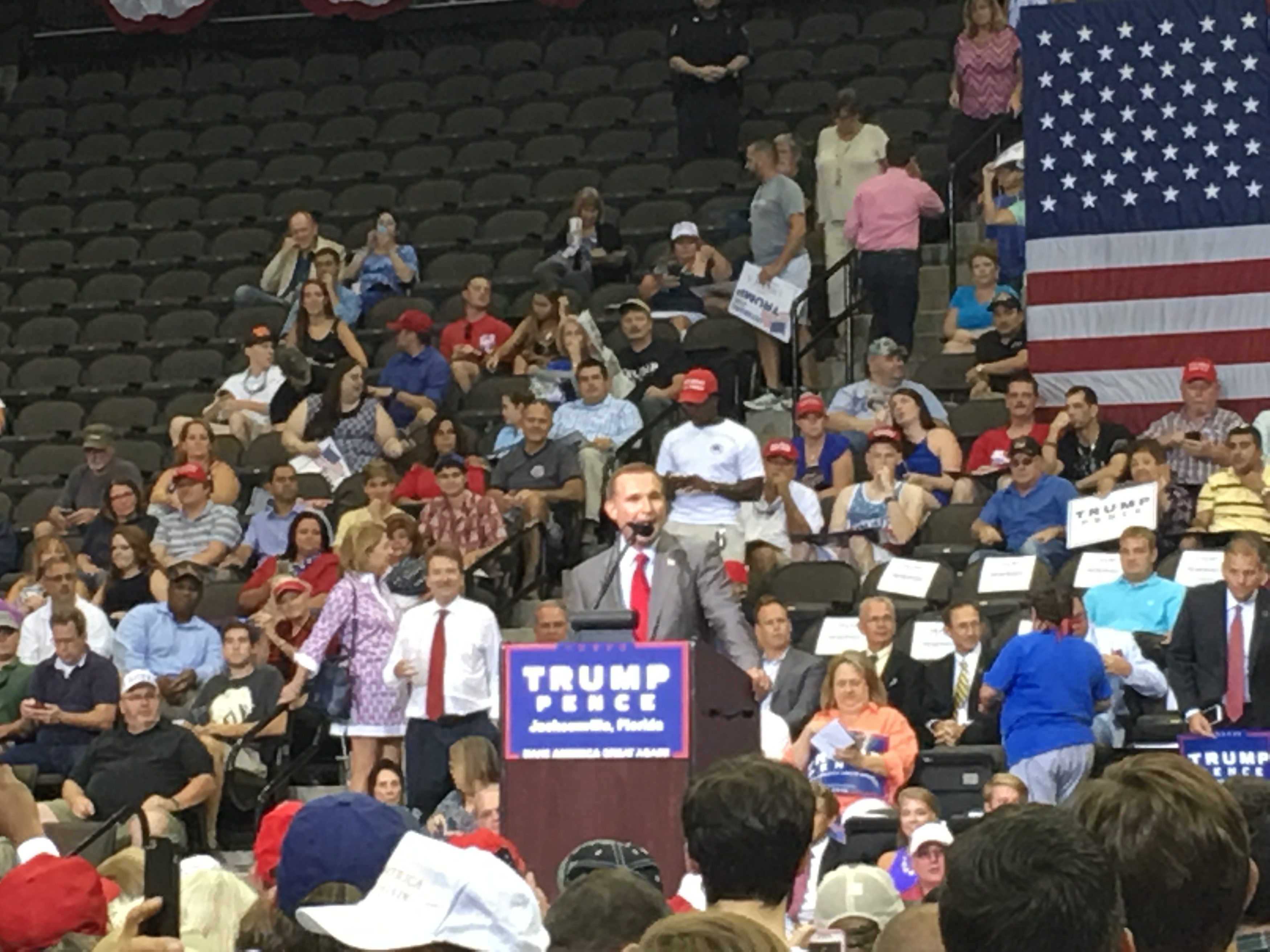Lenny Curry at Trump rally