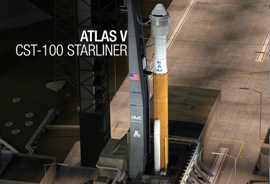 Atlas V with Starliner and aeroskirt
