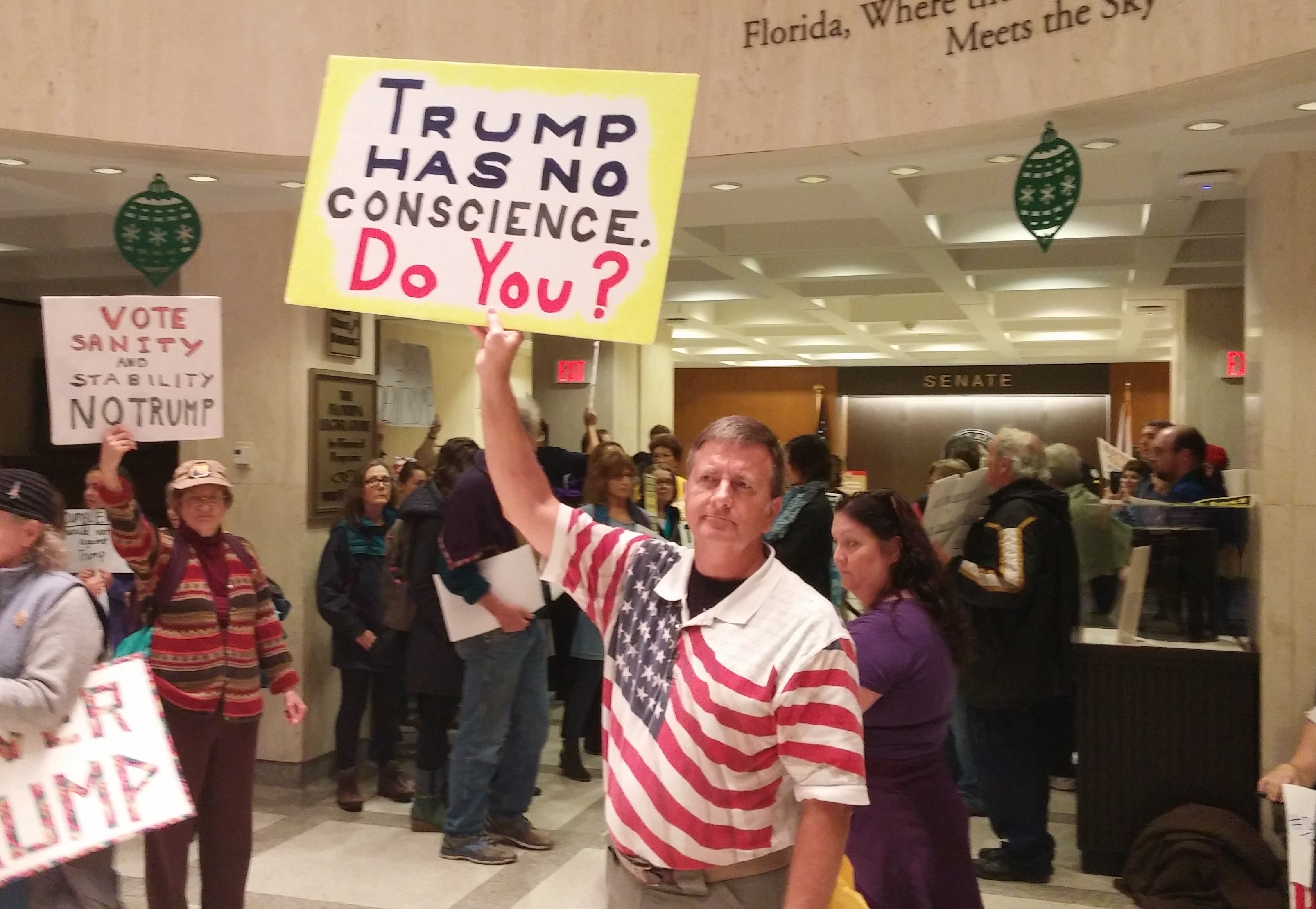Trump-protesters