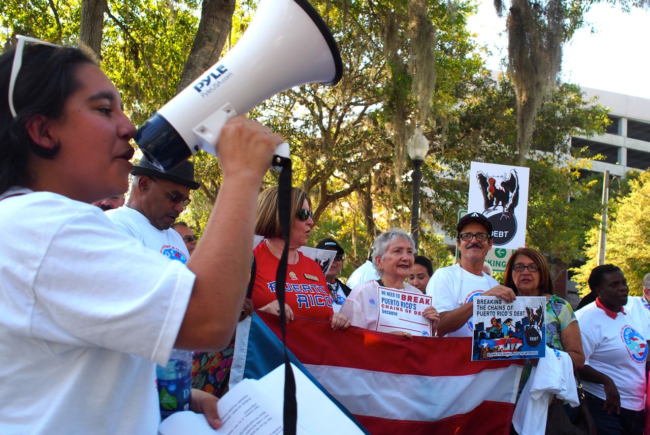 Puerto Rico protest in Kissimmee