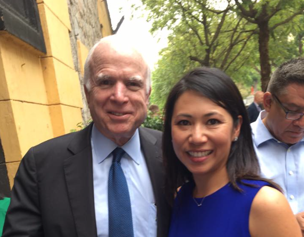 John McCain and Stephanie Murphy