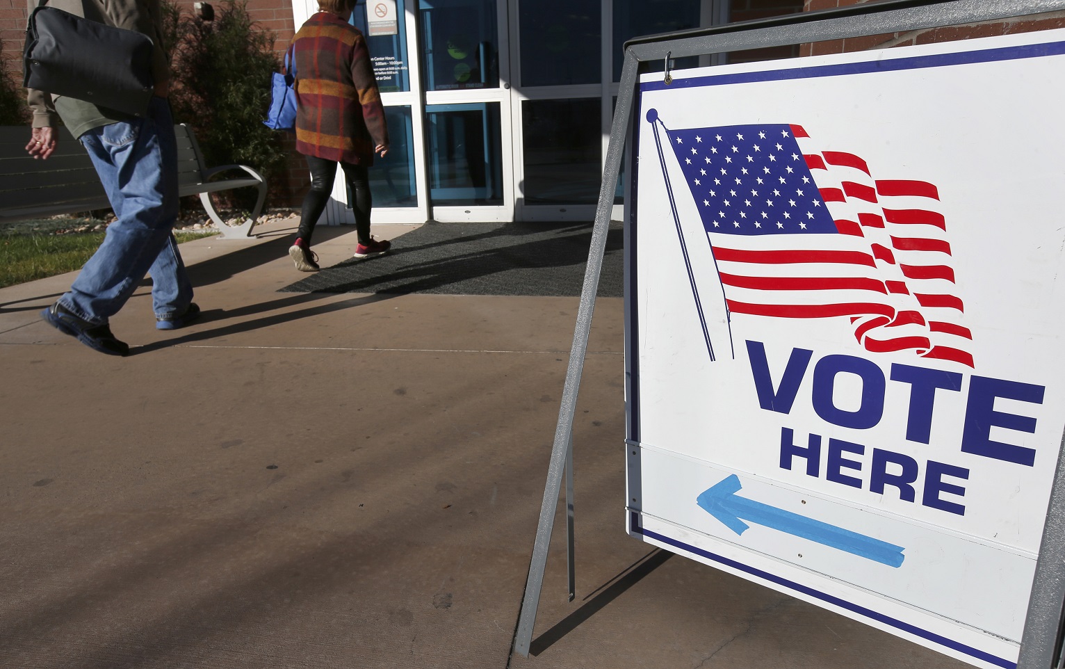 Nation Goes To The Polls In Contentious Presidential Election Between Hillary Clinton And Donald Trump