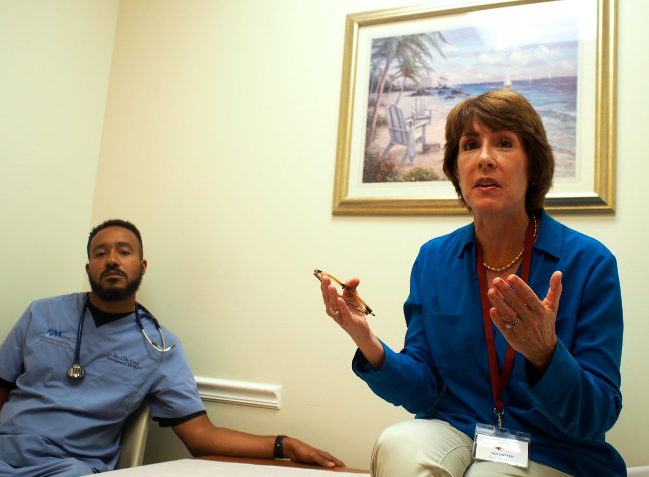 Dr. Jamaal McLeod and Gwen Graham