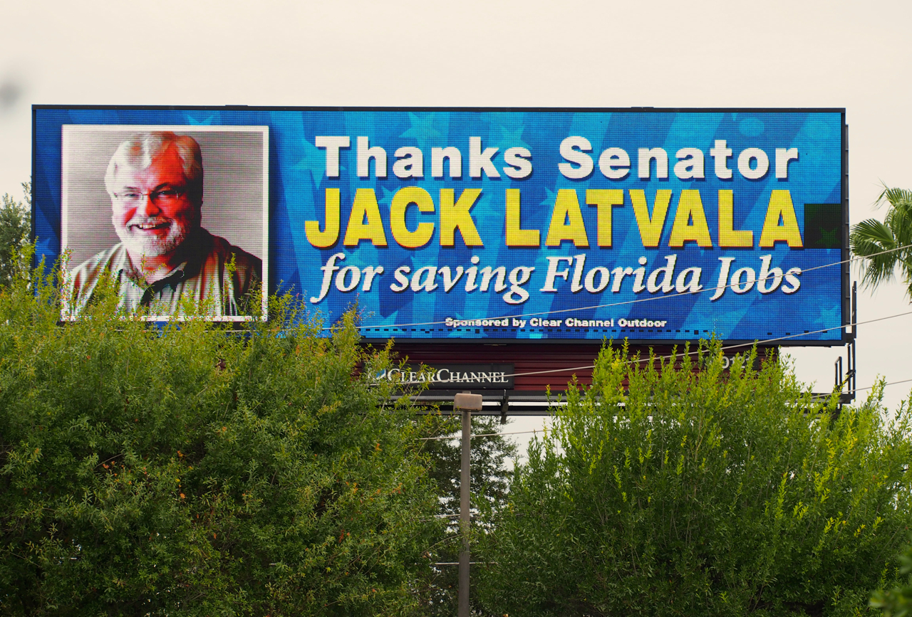 Jack Latvala billboard