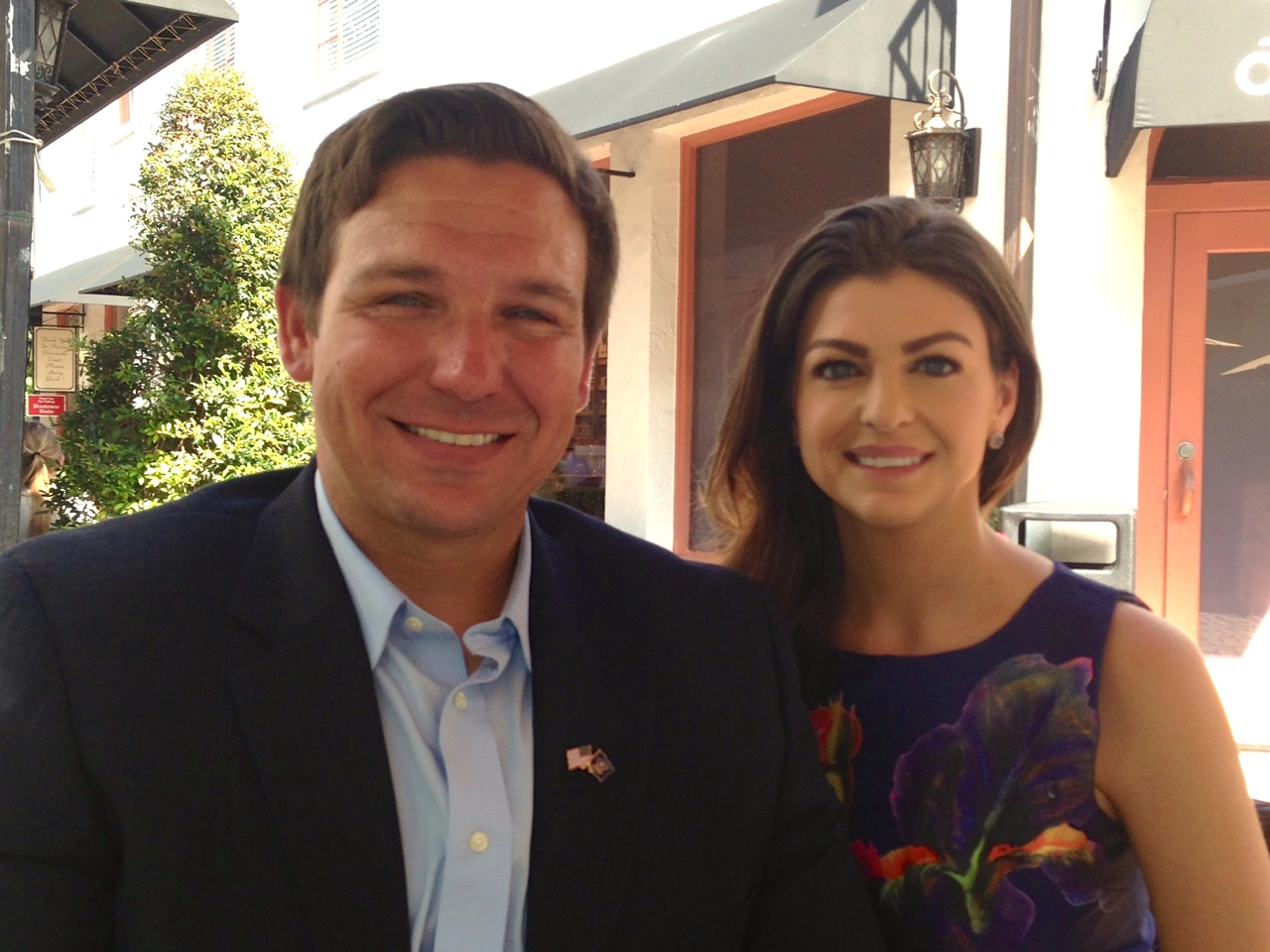 Ron DeSantis and Casey Black