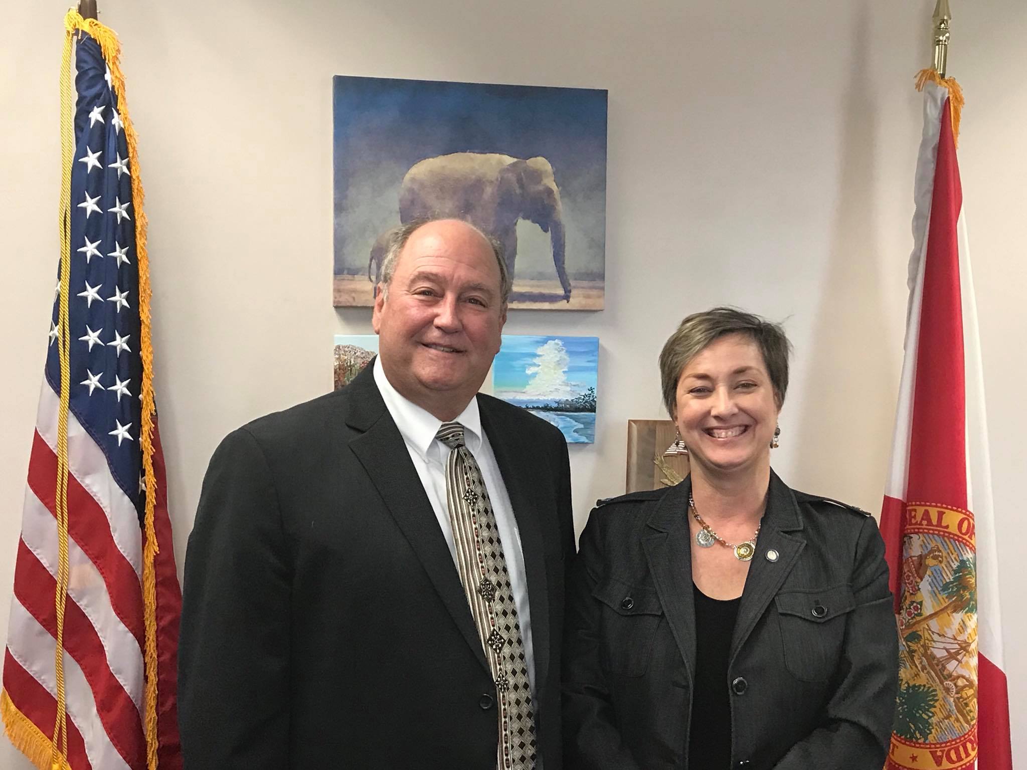 Republican candidate  Marc Vann with HD 10 Rep. Elizabeth Porter