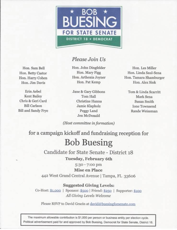 Buesing invitation Feb. 6, 2018