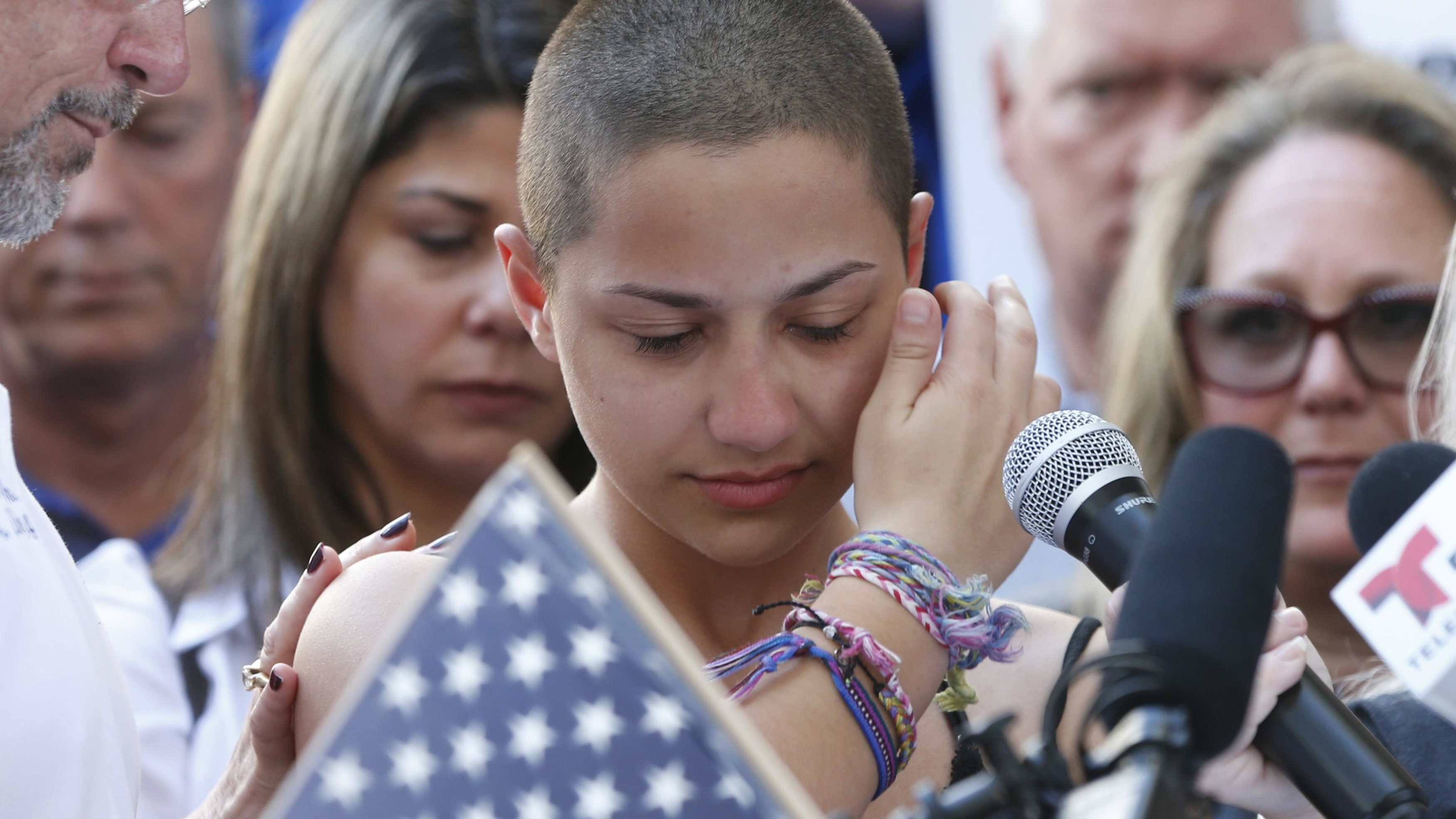 Emma González, a Parkland shooting survivor, called out President Trump on gun reform at a rally
