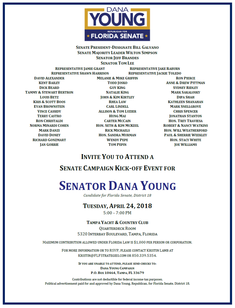 Dana Young Fundraiser 4.24.2018
