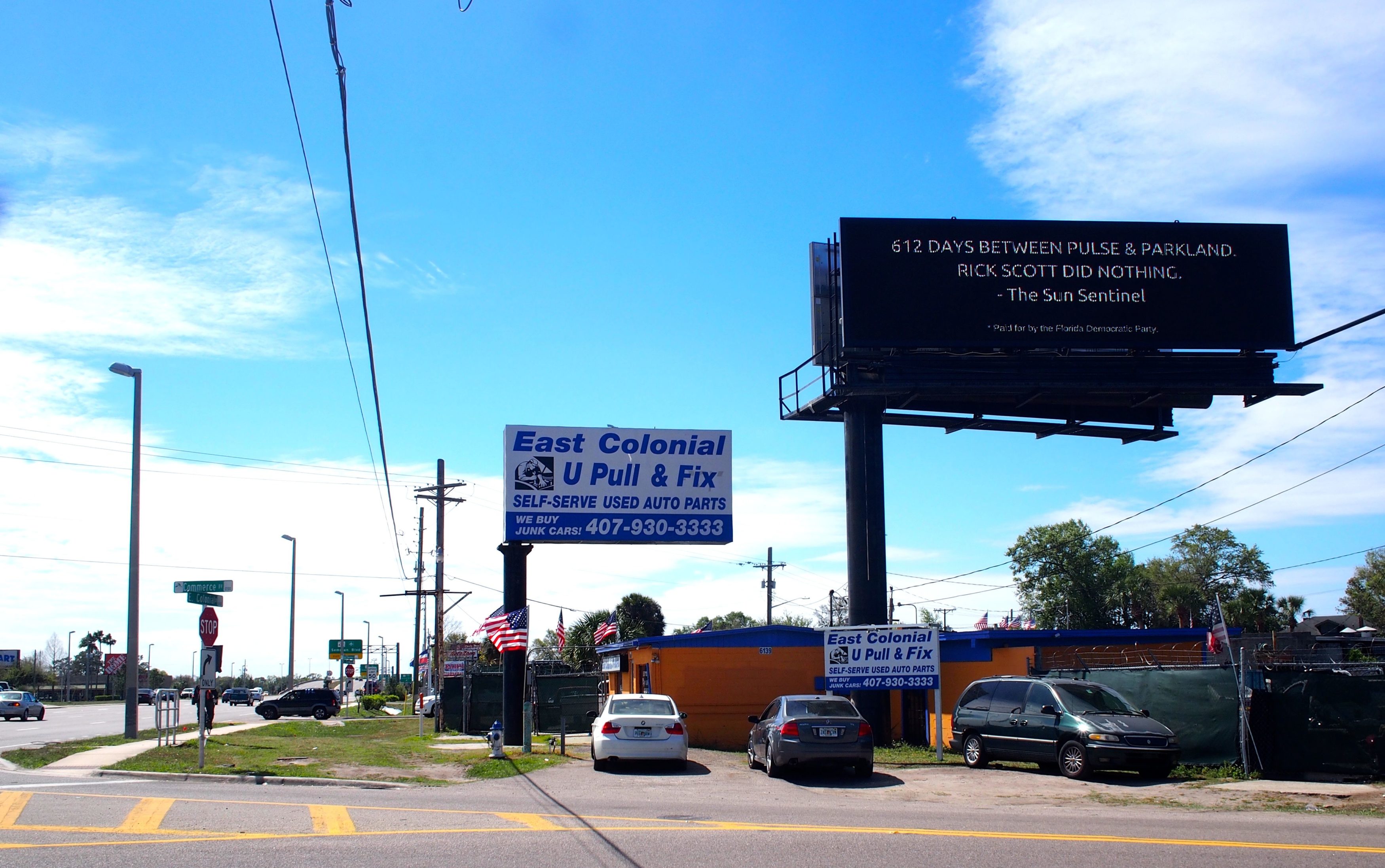 Rick Scott Billboard on Colonial