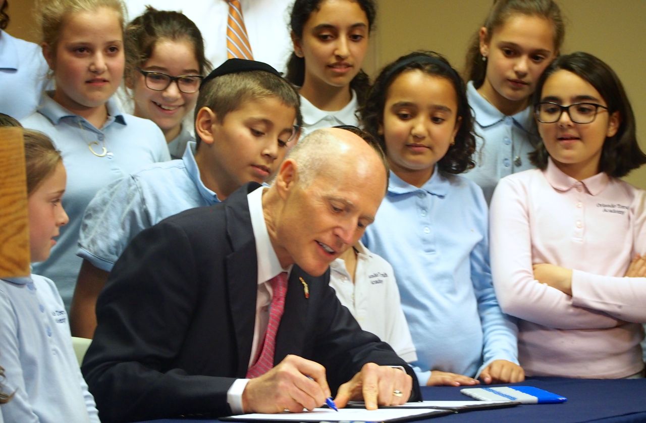 Rick Scott at Orlando Torah Academy