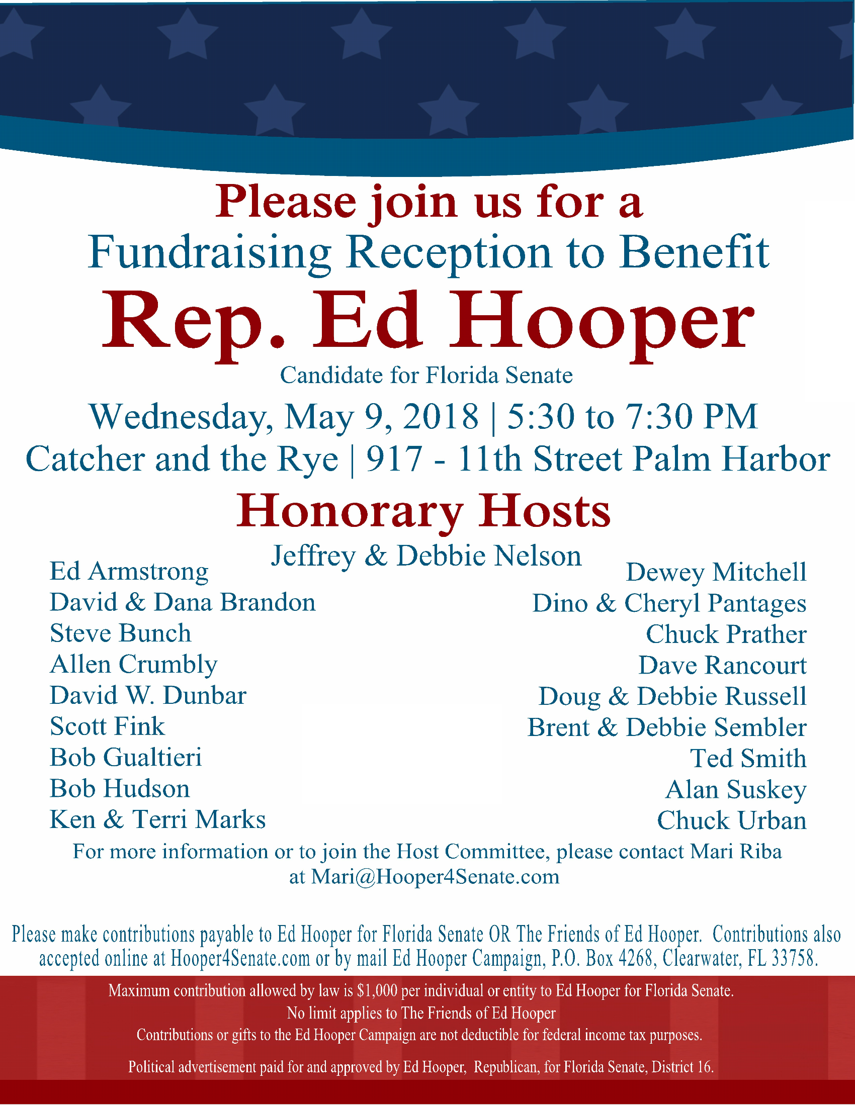 Hooper fundraiser 5.9.2018