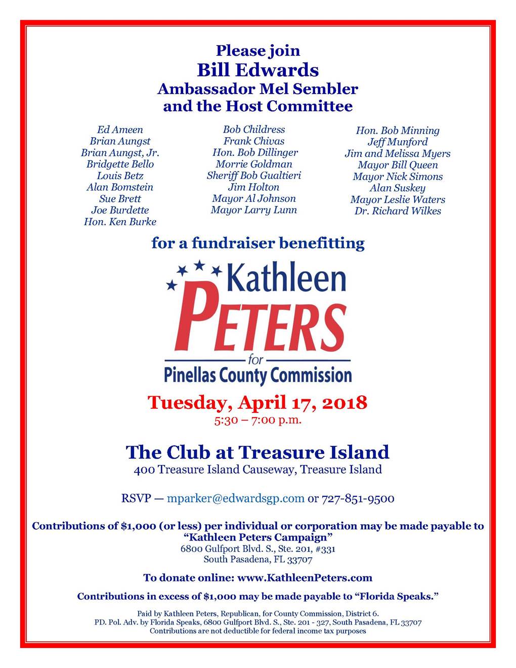 Kathleen Peters Fundraiser - 4.17.2018
