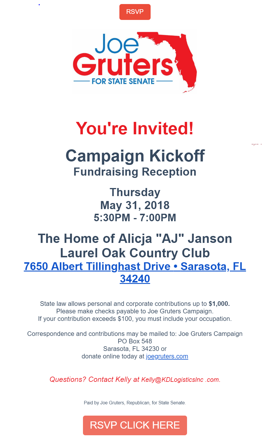 Gruters fundraiser 5.31.2018