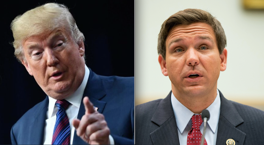 Donald Trump and Ron DeSantis