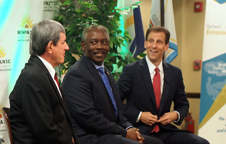 PEte Clarke, Jerry Demings and Rob Panepinto