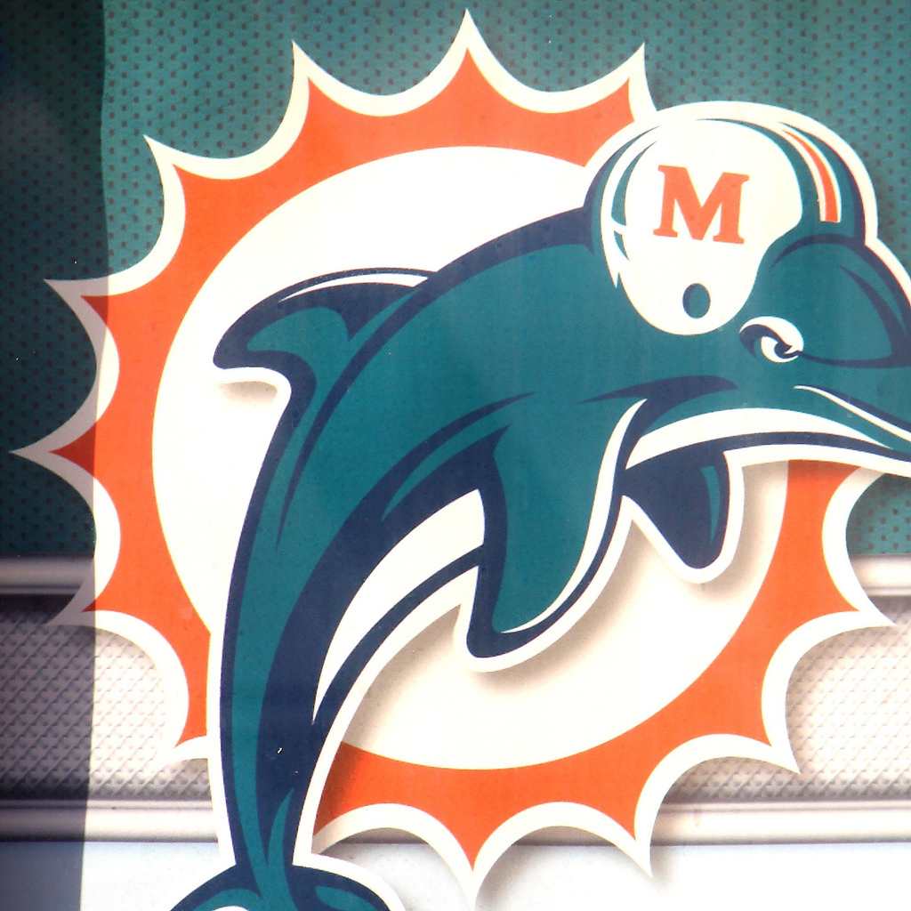 Miami Dolphins M Logo  Miami dolphins logo, Miami dolphins, Miami marlins