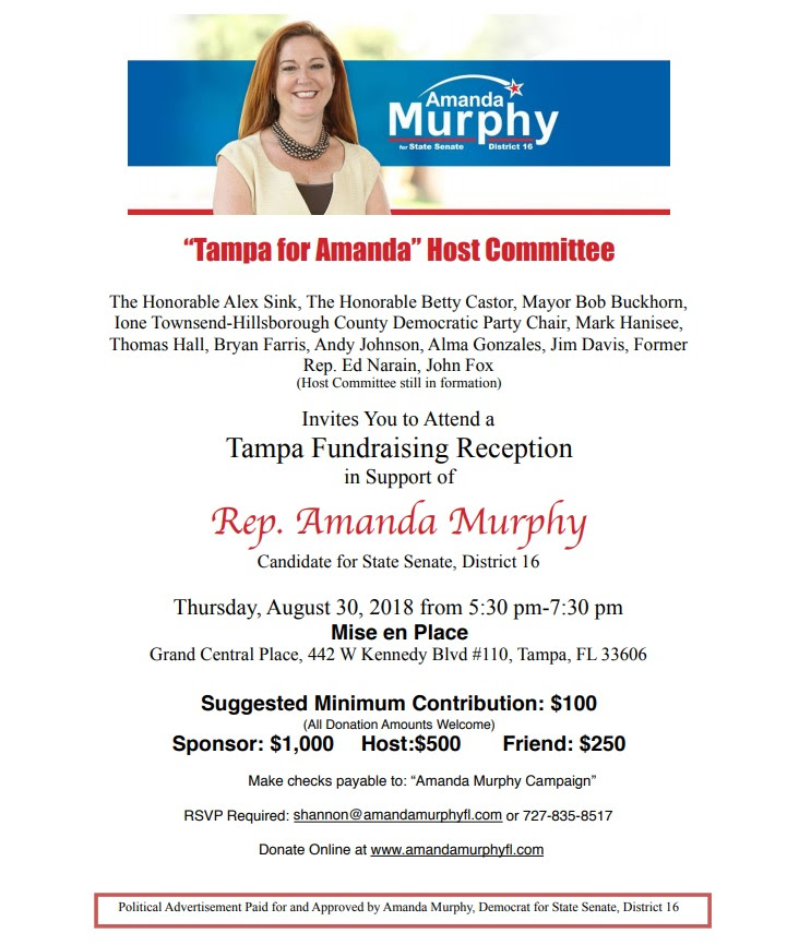 Amanda Murphy fundraiser invite