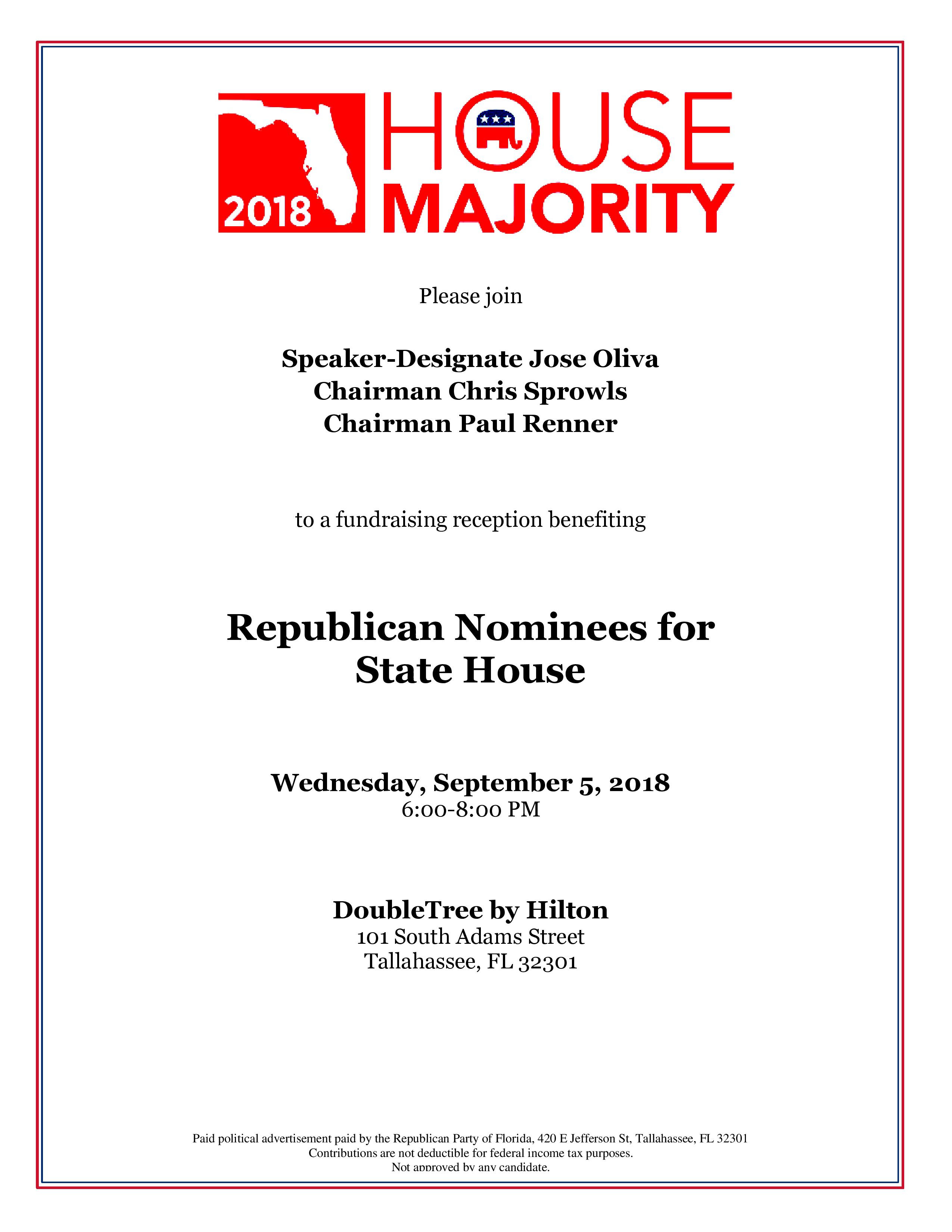 House Majority fundraiser 9.5.2018