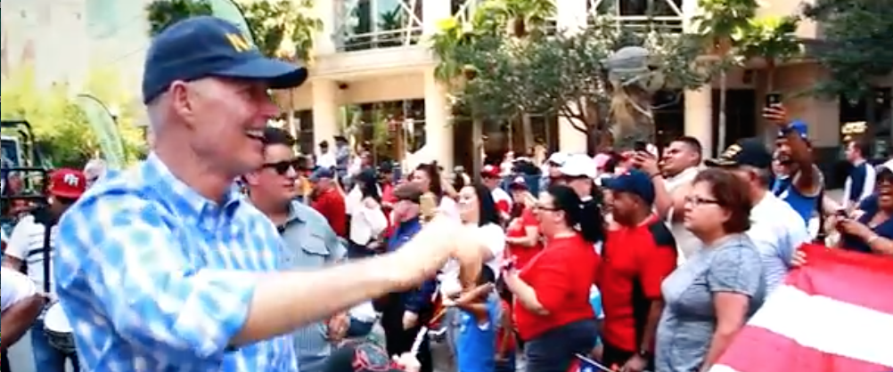 Rick Scott at Orlando Puerto Rico parade