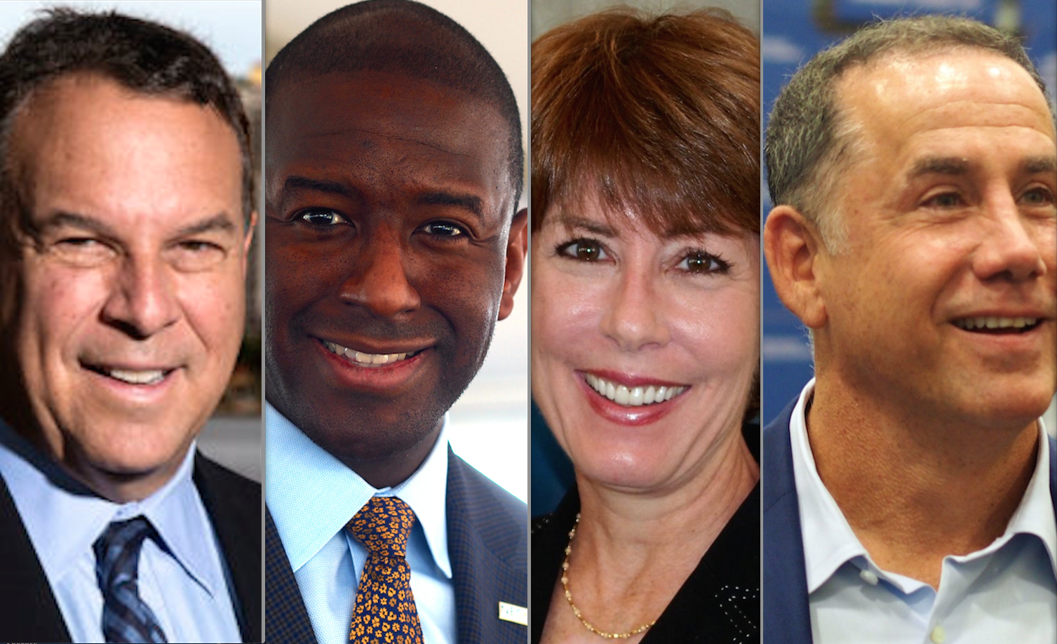 Jeff Greene Andrew Gillum Gwen Graham Philip Levine