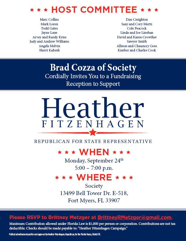 Fitzenhagen fundraiser 9.24.2018