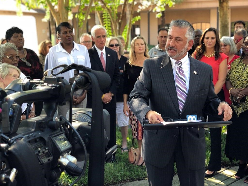 Kristen King joined Congressman Charlie Crist, St. Petersburg Mayor Rick Kriseman at an event in St. Petersburg at Community Health Centers of Pinellas at Johnnie Ruth Clarke