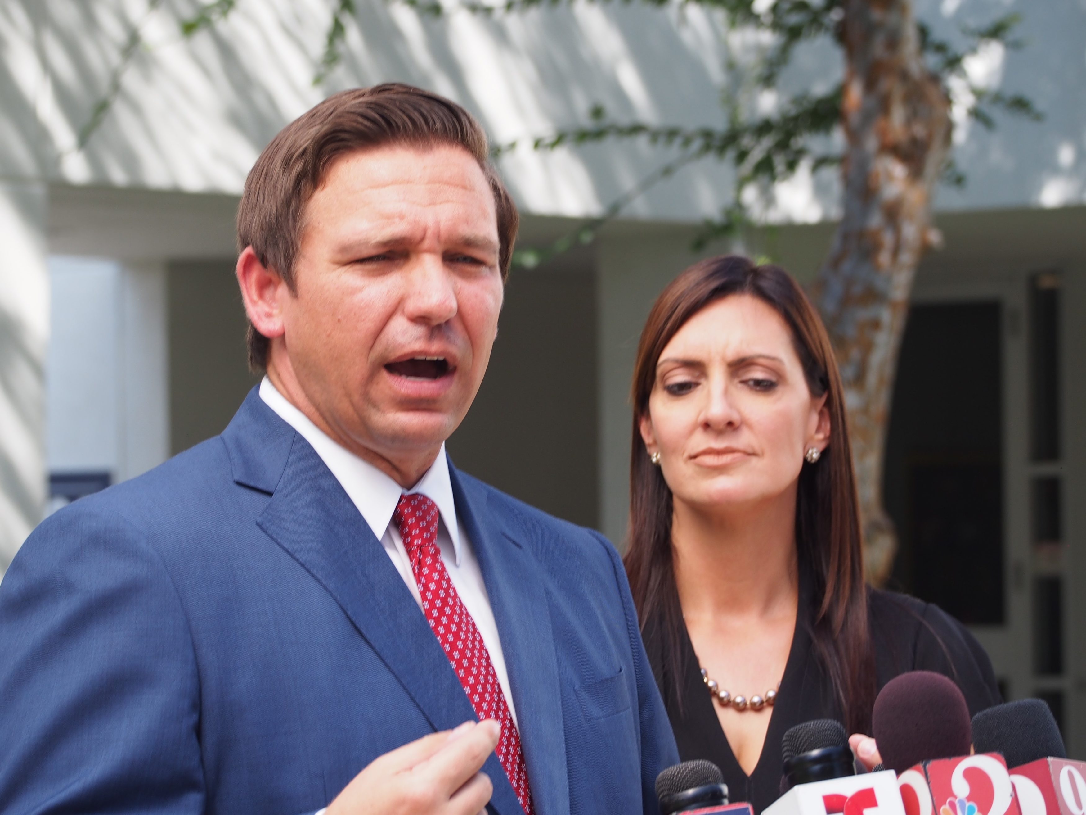 Ron DeSantis and Jeanette Nunez