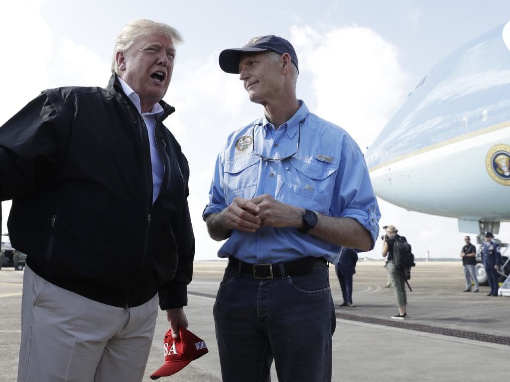 Donald Trump Rick Scott hurricane Michael