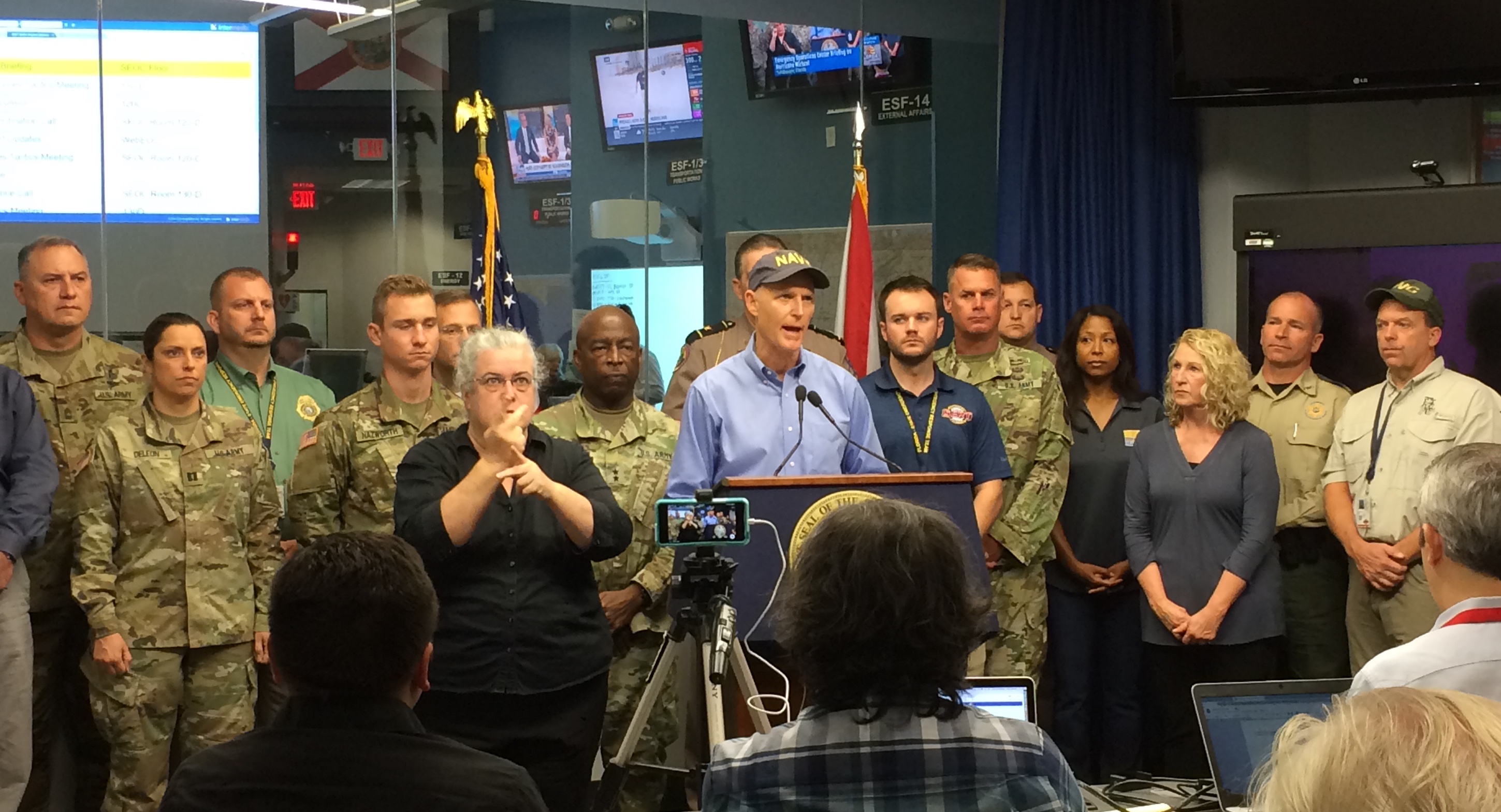 Scott EOC Hurricane Michael