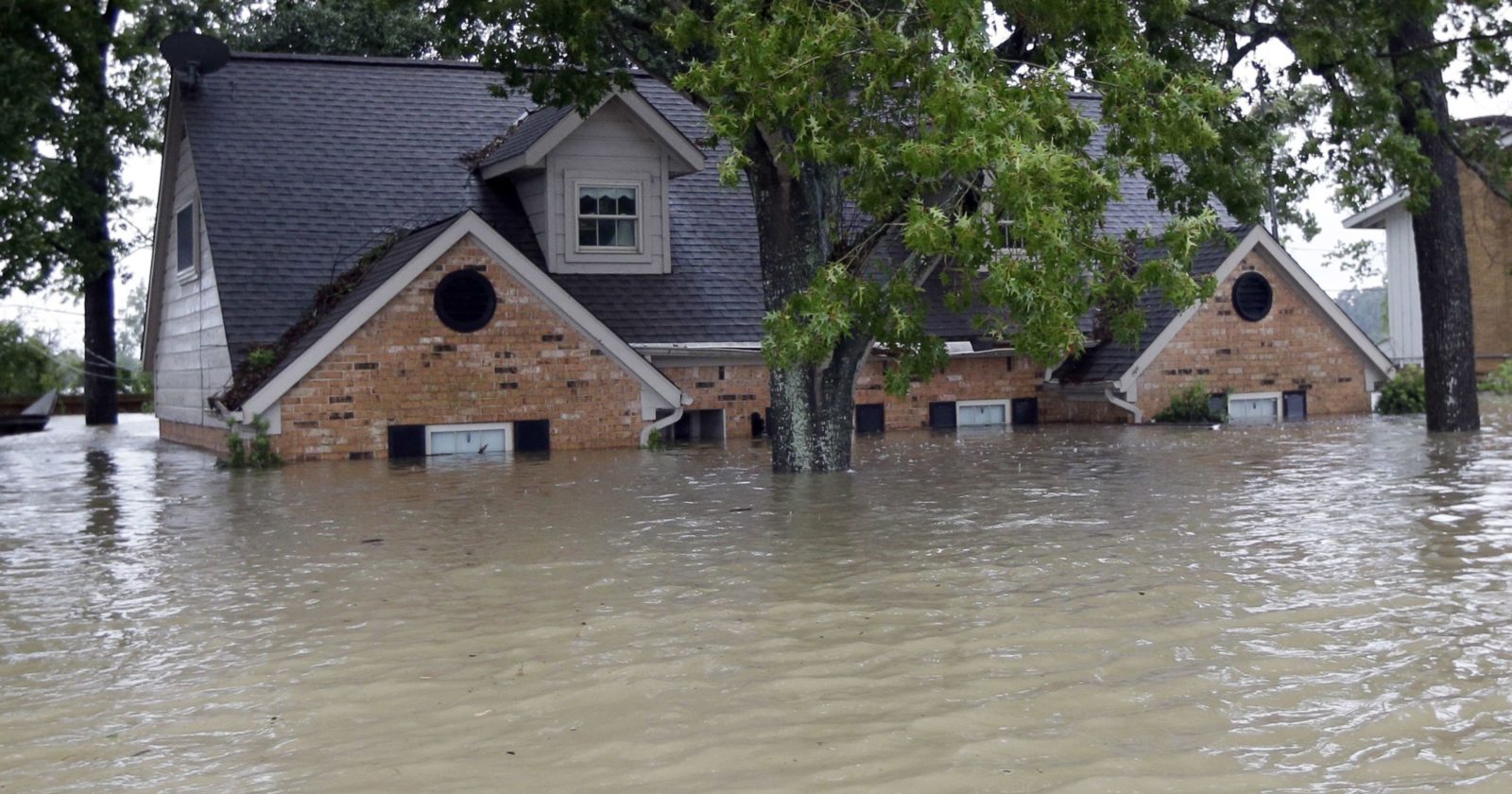 flooded homes