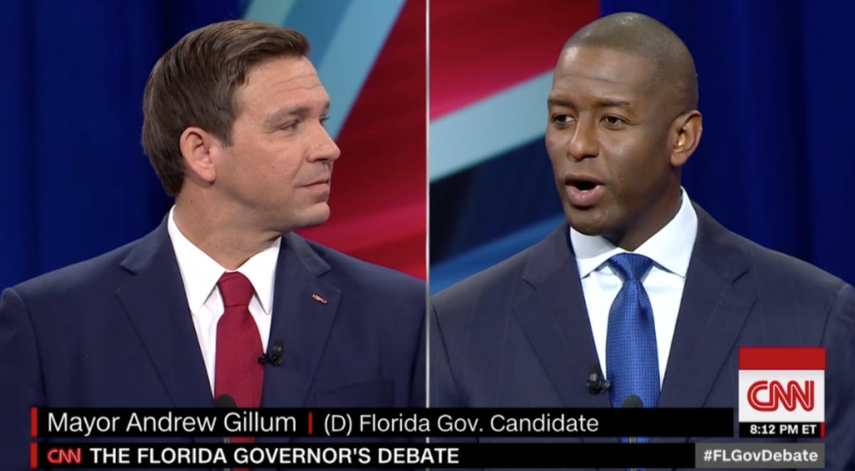 gillum desantis debate 10.21.18