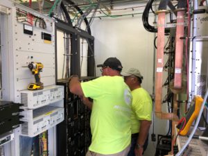 FHP Site Jay and Don checking radio equipment